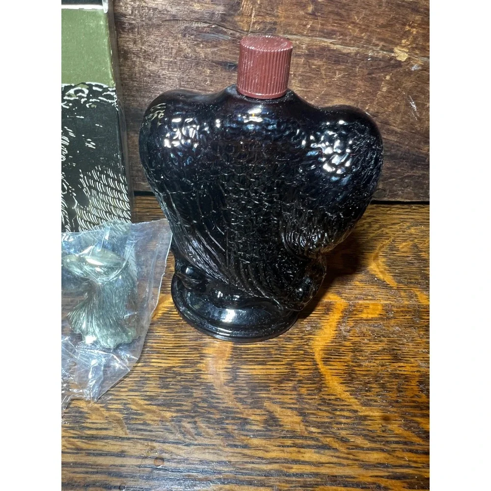 Avon American Eagle Decanter Windjammer After Shave VTG  Glass Bottle NOS Box